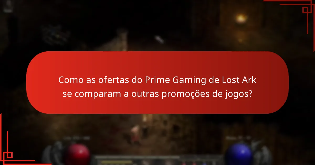 Quais ofertas do Prime Gaming para Lost Ark expiraram?