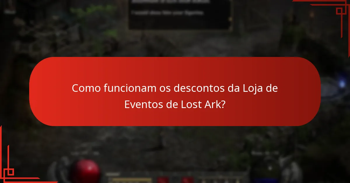 Como funcionam os descontos da Loja de Eventos de Lost Ark?