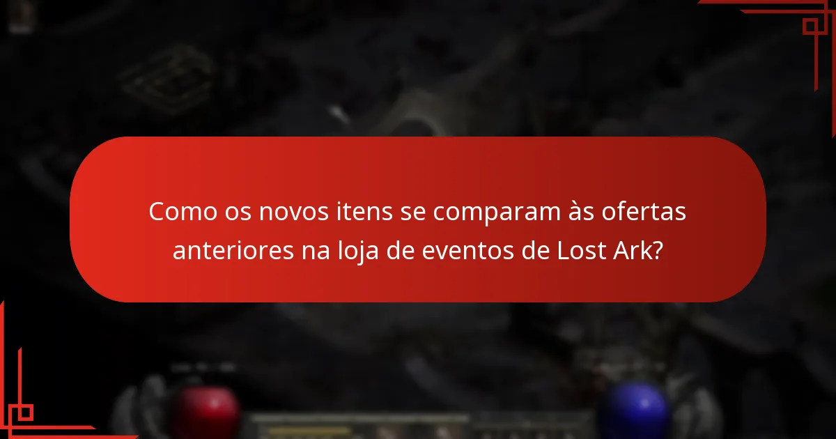 Quais mudanças foram feitas na loja de eventos de Lost Ark?