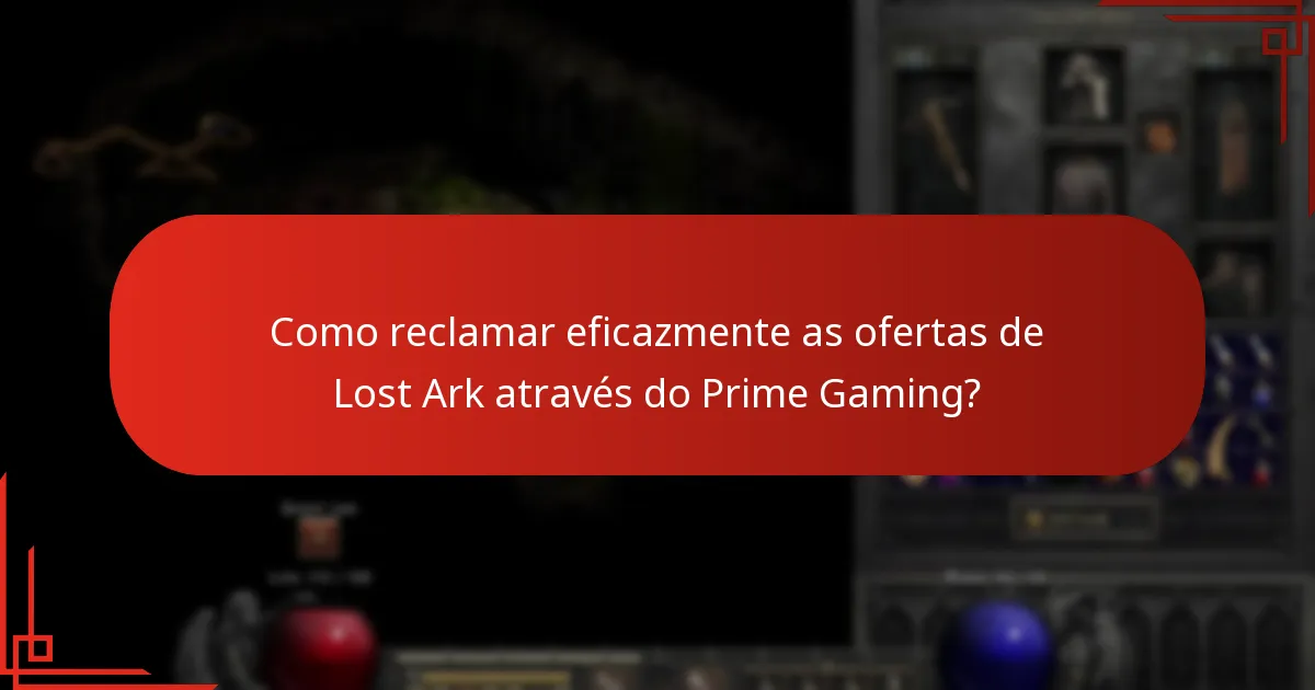 Quais ofertas futuras do Prime Gaming os jogadores podem esperar para Lost Ark?