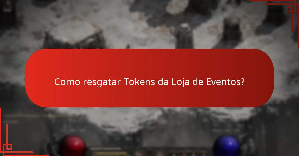 Como gerir os Tokens da Loja de Eventos de forma eficaz?