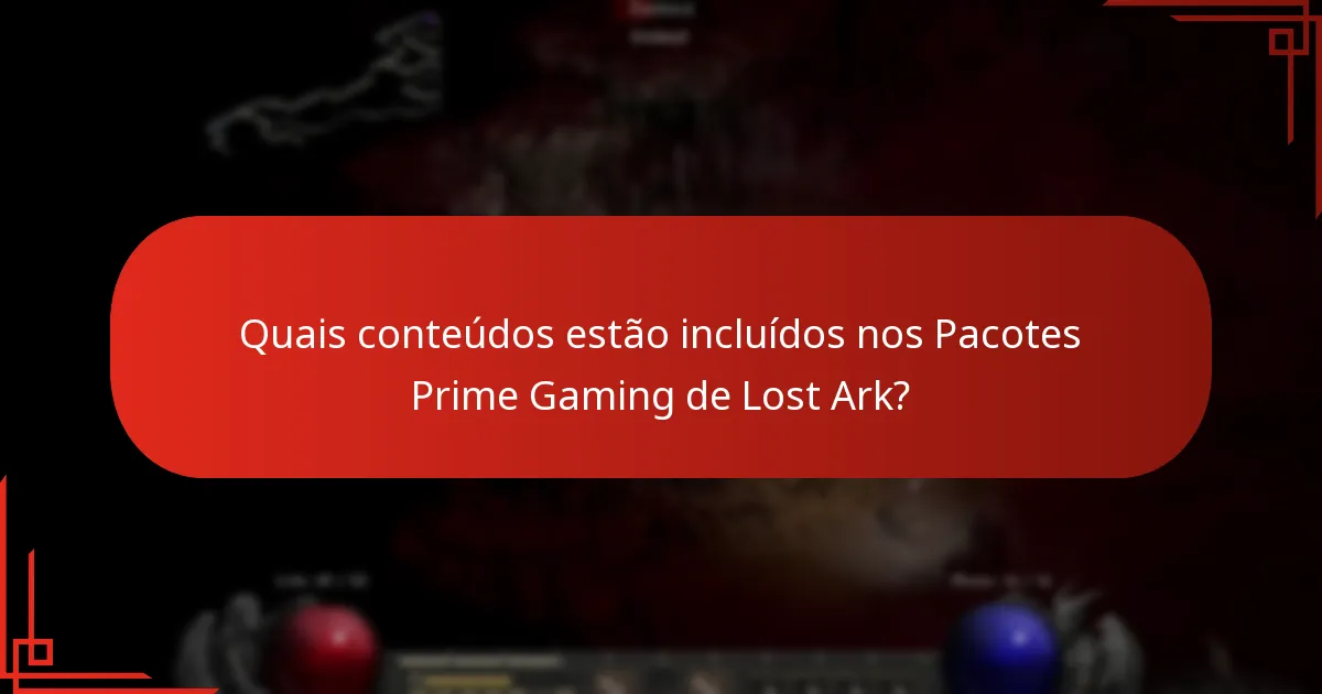 Como aceder aos Pacotes Prime Gaming de Lost Ark?