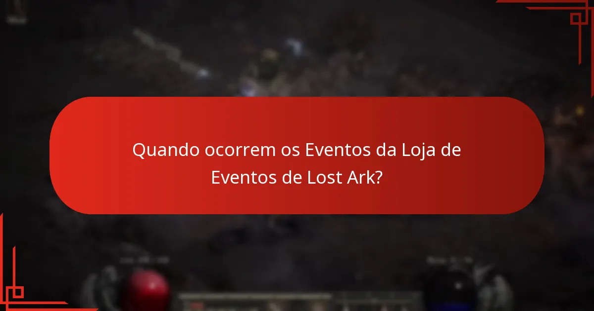Como os Eventos da Loja de Eventos de Lost Ark se comparam a outros eventos dentro do jogo?